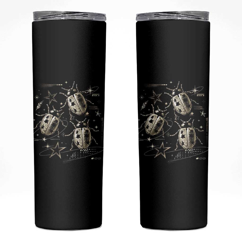 Cute Ladybug Y2k Grunge 2000s Alt 90s Vintage Star Dots Teen Skinny Tumbler