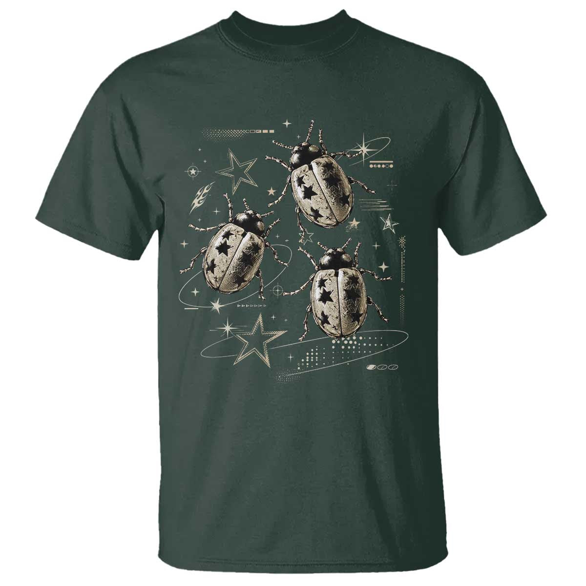 Cute Ladybug Y2k Grunge 2000s Alt 90s Vintage Star Dots Teen T Shirt