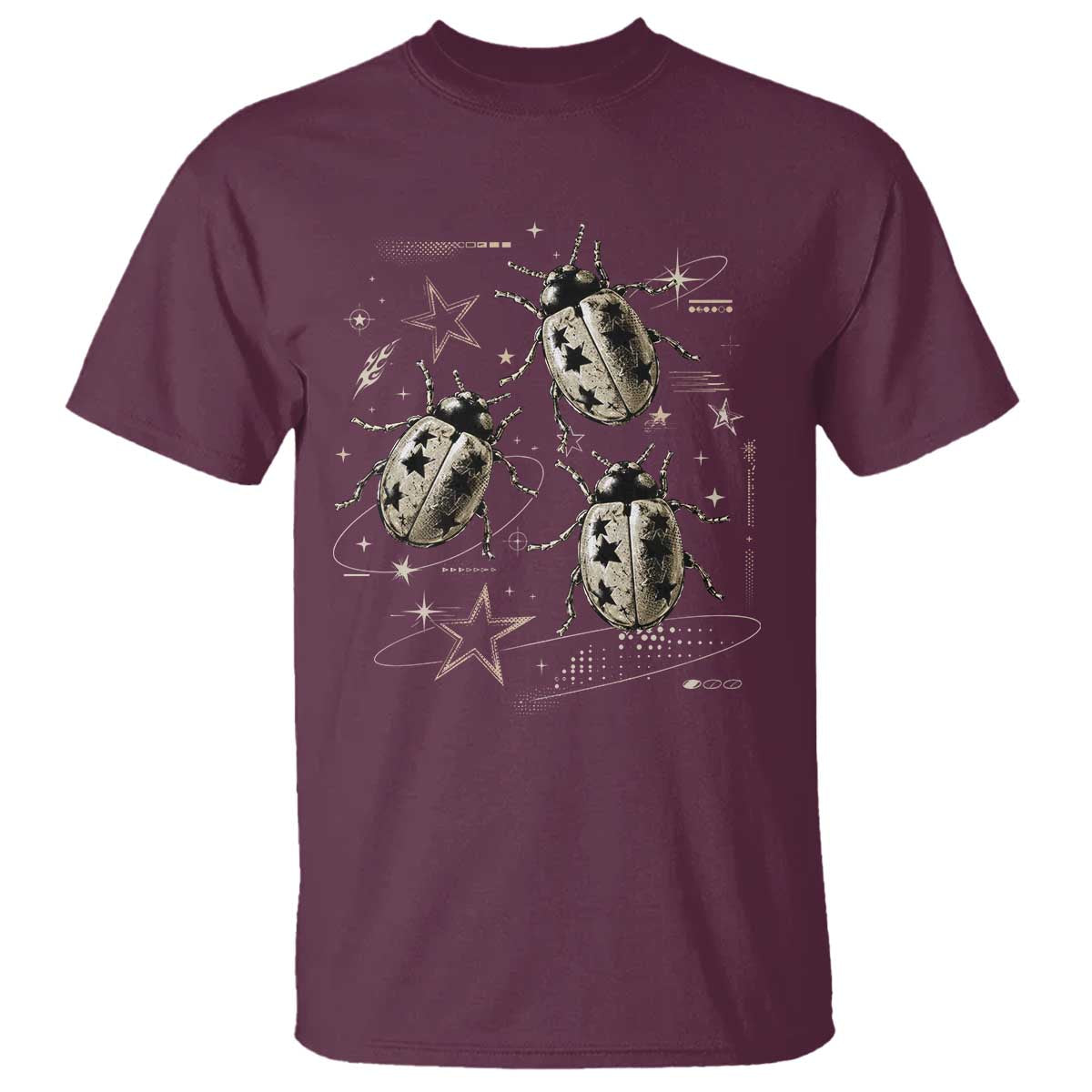 Cute Ladybug Y2k Grunge 2000s Alt 90s Vintage Star Dots Teen T Shirt