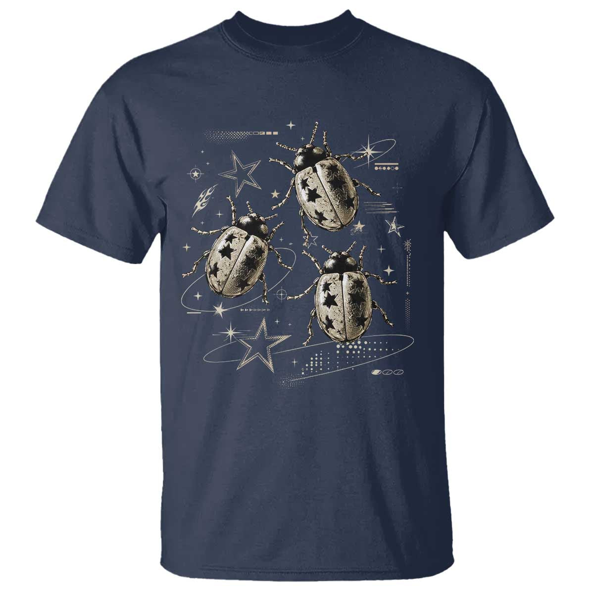 Cute Ladybug Y2k Grunge 2000s Alt 90s Vintage Star Dots Teen T Shirt