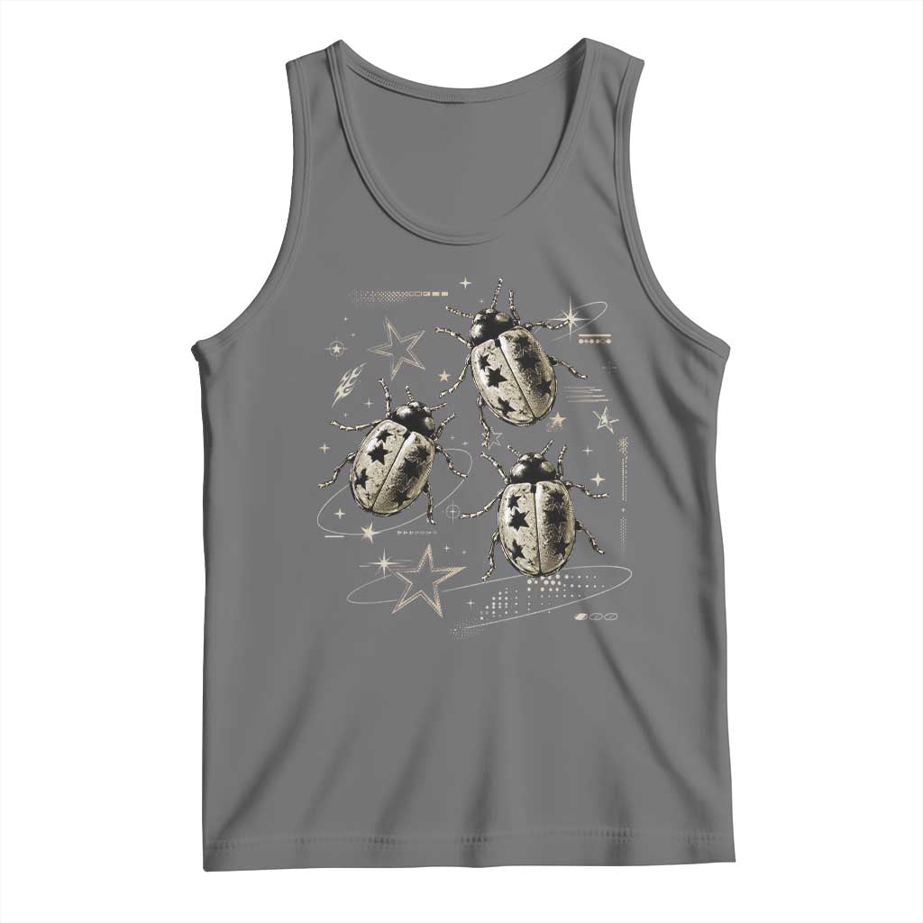 Cute Ladybug Y2k Grunge 2000s Alt 90s Vintage Star Dots Teen Tank Top