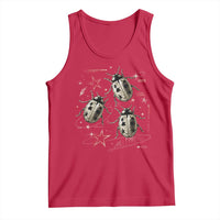 Cute Ladybug Y2k Grunge 2000s Alt 90s Vintage Star Dots Teen Tank Top
