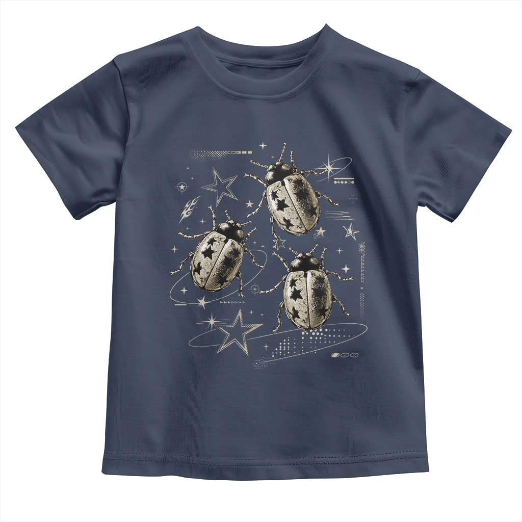 Cute Ladybug y2k Grunge 2000s Alt 90s Vintage Star Dots Teen Toddler T Shirt