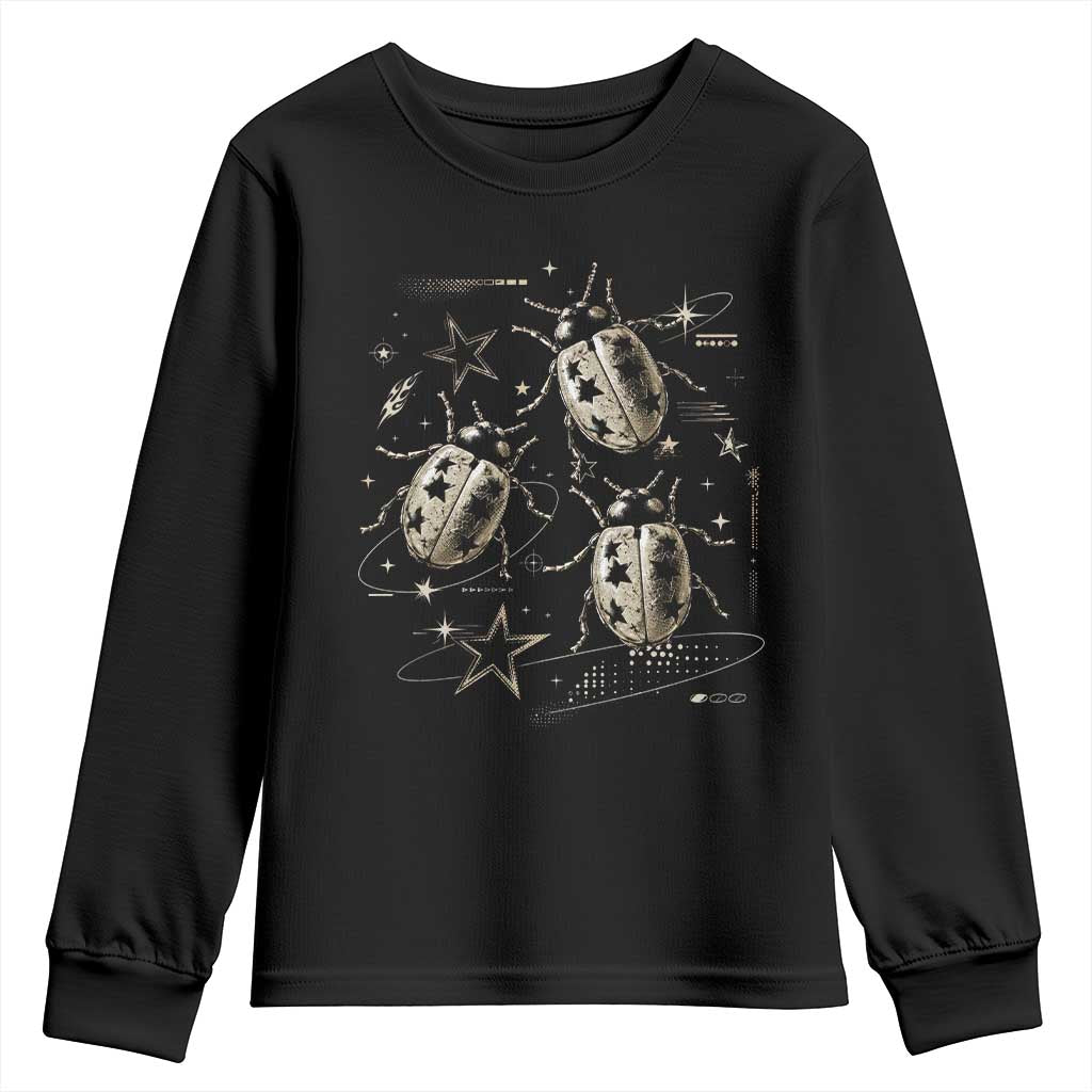 Cute Ladybug y2k Grunge 2000s Alt 90s Vintage Star Dots Teen Youth Sweatshirt