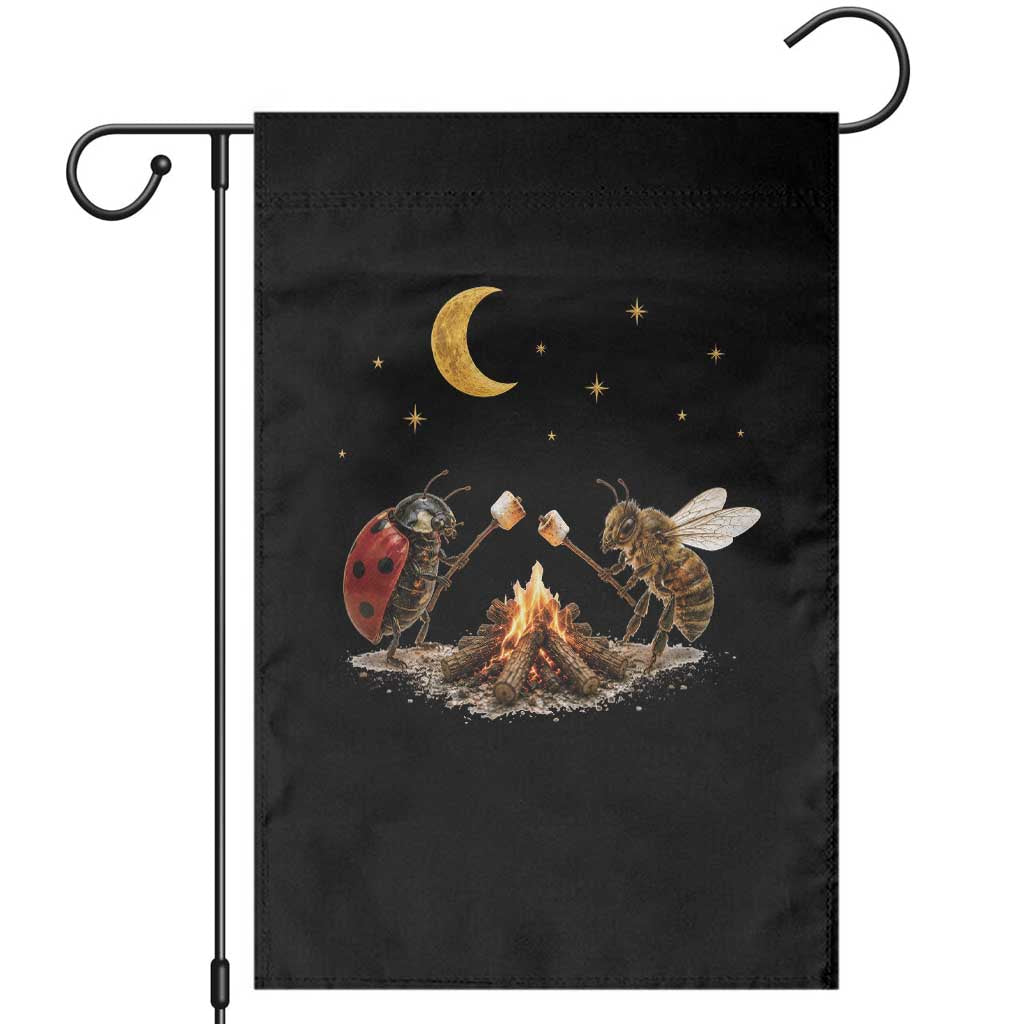 Bee And Ladybug Campfire Garden Flag Cottagecore Gift