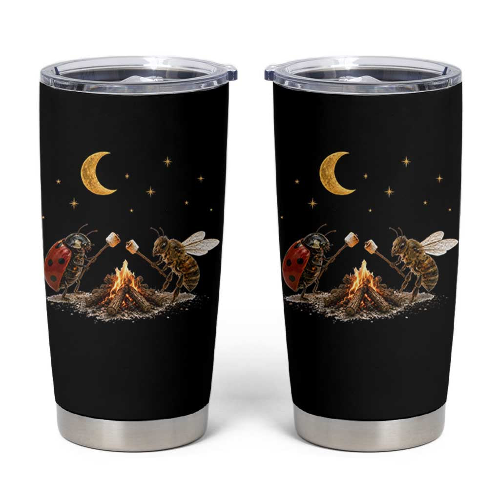 Bee And Ladybug Campfire Tumbler Cup Cottagecore Gift
