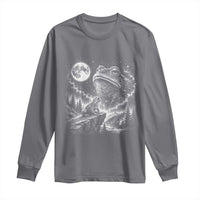 Frog Moon Long Sleeve Shirt Vintage 90s Frog Howling to Moon Parody Meme