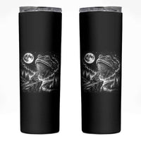 Frog Moon Skinny Tumbler Vintage 90s Frog Howling to Moon Parody Meme
