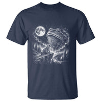 Frog Moon T Shirt Vintage 90s Frog Howling to Moon Parody Meme
