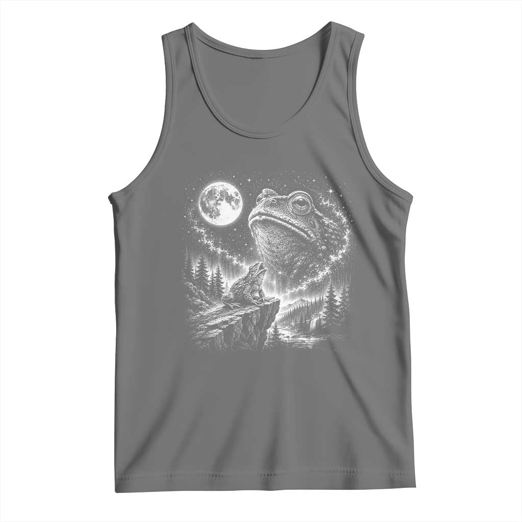 Frog Moon Tank Top Vintage 90s Frog Howling to Moon Parody Meme
