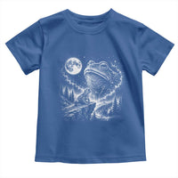 Frog Moon Toddler T Shirt Vintage 90s Frog Howling to Moon Parody Meme