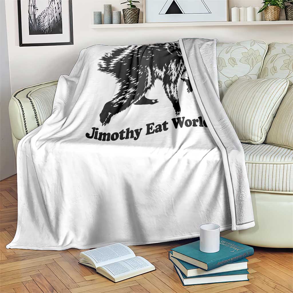 Jimothy Eat World Funny Viral Raccoon Seattle Trash Panda Throw Blanket