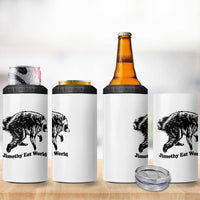 Jimothy Eat World Funny Viral Raccoon Seattle Trash Panda 4 in 1 Can Cooler Tumbler