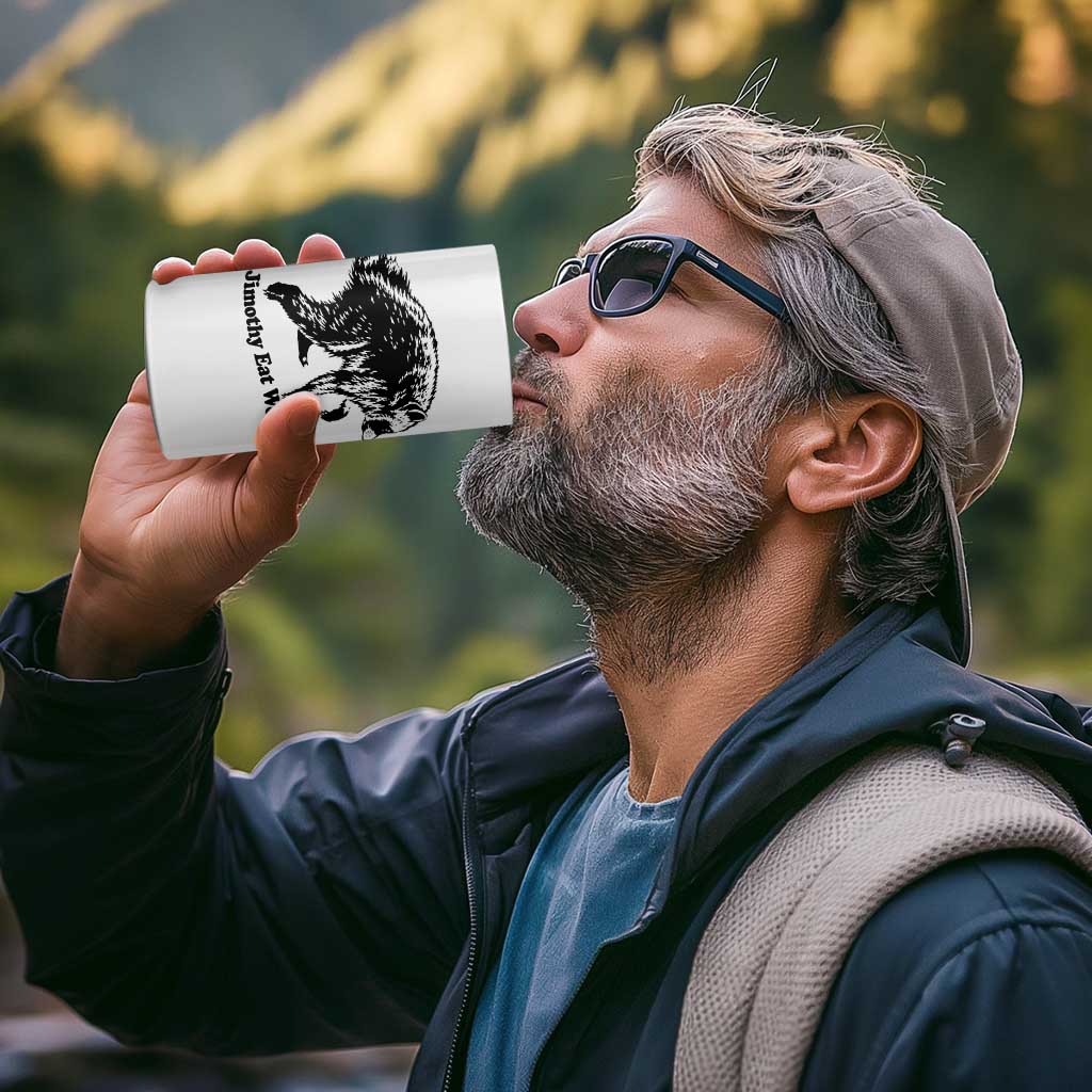 Jimothy Eat World Funny Viral Raccoon Seattle Trash Panda 4 in 1 Can Cooler Tumbler