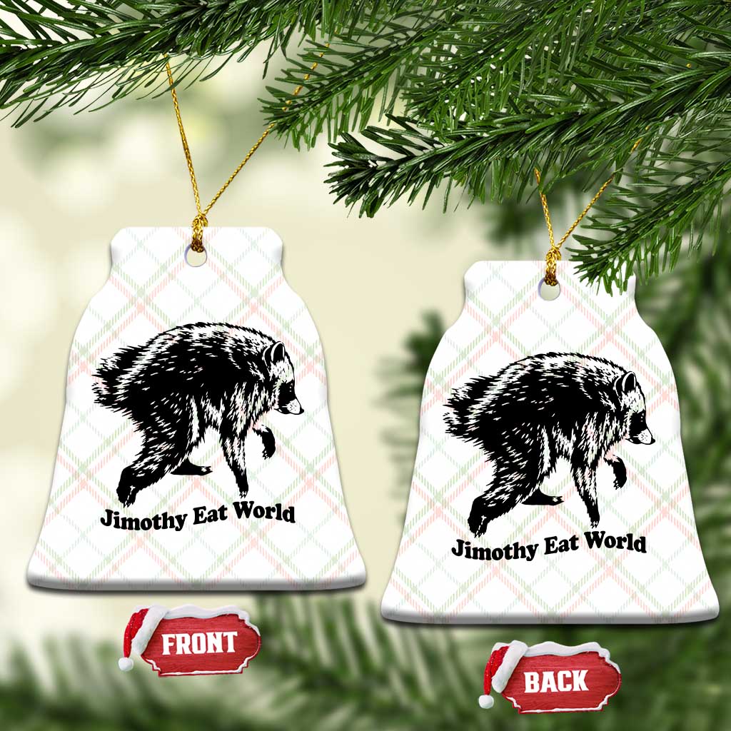 Jimothy Eat World Funny Viral Raccoon Seattle Trash Panda Ceramic Ornament