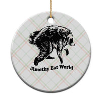 Jimothy Eat World Funny Viral Raccoon Seattle Trash Panda Ceramic Ornament