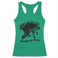 Jimothy Eat World Funny Viral Raccoon Seattle Trash Panda Racerback Tank Top