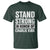 Stand Strong in Honor of Charlie Kirk T Shirt - Wonder Print Shop