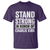 Stand Strong in Honor of Charlie Kirk T Shirt - Wonder Print Shop