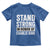 Stand Strong in Honor of Charlie Kirk Toddler T Shirt - Wonder Print Shop