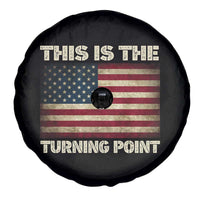 Retro This is The Turning Point Spare Tire Cover Vintage USA Freedom Patriotic America Flag - Wonder Print Shop