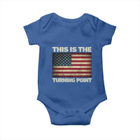 Retro This is The Turning Point Baby Onesie Vintage USA Freedom Patriotic America Flag - Wonder Print Shop