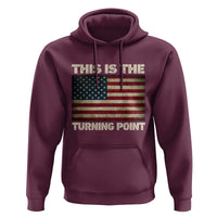 Retro This is The Turning Point Hoodie Vintage USA Freedom Patriotic America Flag - Wonder Print Shop