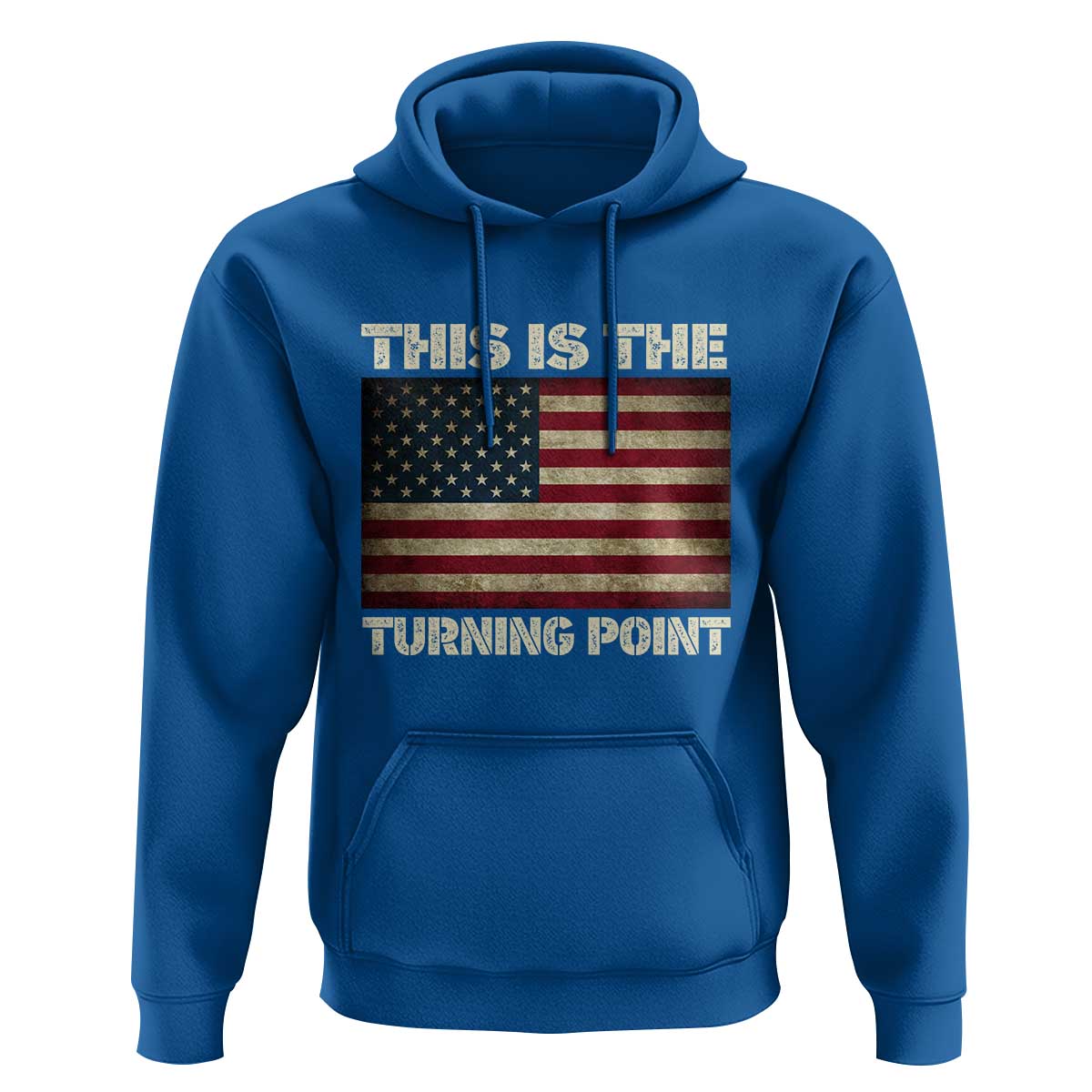 Retro This is The Turning Point Hoodie Vintage USA Freedom Patriotic America Flag - Wonder Print Shop