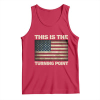 Retro This is The Turning Point Tank Top Vintage USA Freedom Patriotic America Flag - Wonder Print Shop
