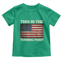 Retro This is The Turning Point Toddler T Shirt Vintage USA Freedom Patriotic America Flag - Wonder Print Shop