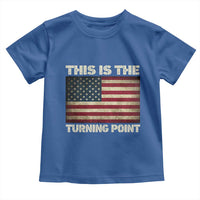 Retro This is The Turning Point Toddler T Shirt Vintage USA Freedom Patriotic America Flag - Wonder Print Shop