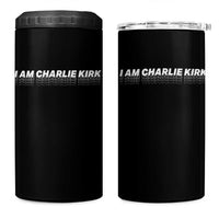 I Am Charlie Kirk 4 in 1 Can Cooler Tumbler Freedom A True Patriot Patriotic USA - Wonder Print Shop