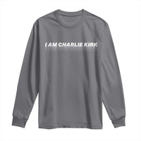 I Am Charlie Kirk Long Sleeve Shirt Freedom A True Patriot Patriotic USA - Wonder Print Shop