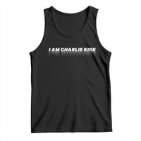 I Am Charlie Kirk Tank Top Freedom A True Patriot Patriotic USA - Wonder Print Shop