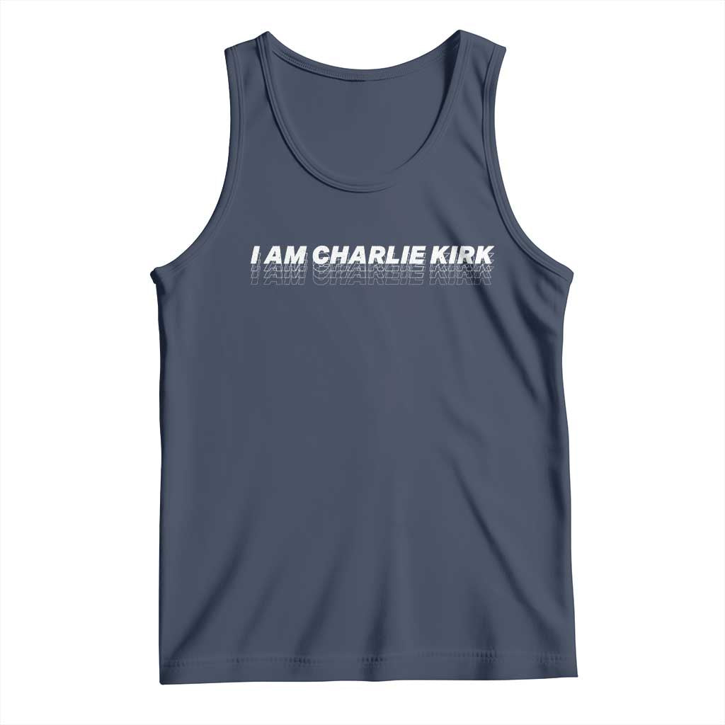 I Am Charlie Kirk Tank Top Freedom A True Patriot Patriotic USA - Wonder Print Shop