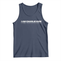 I Am Charlie Kirk Tank Top Freedom A True Patriot Patriotic USA - Wonder Print Shop