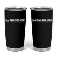 I Am Charlie Kirk Tumbler Cup Freedom A True Patriot Patriotic USA - Wonder Print Shop