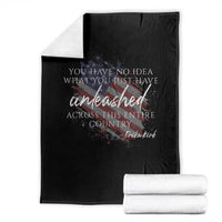 Charlie Kirk Memorial Throw Blanket Erika Kirk Quote Patriotism Faith Gods Merciful Love - Wonder Print Shop