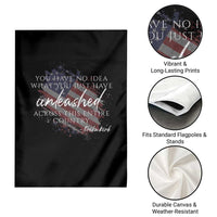Charlie Kirk Memorial Garden Flag Erika Kirk Quote Patriotism Faith Gods Merciful Love - Wonder Print Shop