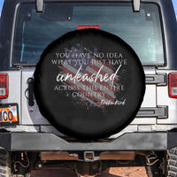 Charlie Kirk Memorial Spare Tire Cover Erika Kirk Quote Patriotism Faith Gods Merciful Love - Wonder Print Shop