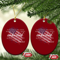 Charlie Kirk Memorial Ceramic Ornament Erika Kirk Quote Patriotism Faith Gods Merciful Love - Wonder Print Shop