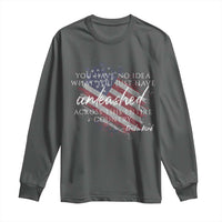 Charlie Kirk Memorial Long Sleeve Shirt Erika Kirk Quote Patriotism Faith Gods Merciful Love - Wonder Print Shop