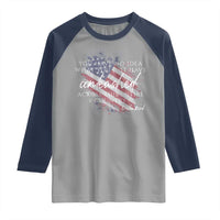 Charlie Kirk Memorial Raglan Shirt Erika Kirk Quote Patriotism Faith Gods Merciful Love - Wonder Print Shop