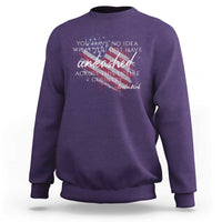 Charlie Kirk Memorial Sweatshirt Erika Kirk Quote Patriotism Faith Gods Merciful Love - Wonder Print Shop