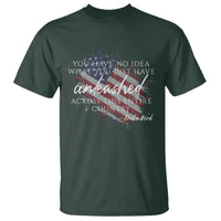 Charlie Kirk Memorial T Shirt Erika Kirk Quote Patriotism Faith Gods Merciful Love - Wonder Print Shop