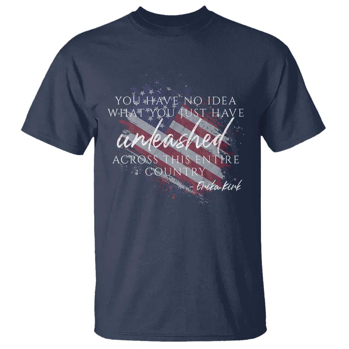Charlie Kirk Memorial T Shirt Erika Kirk Quote Patriotism Faith Gods Merciful Love - Wonder Print Shop