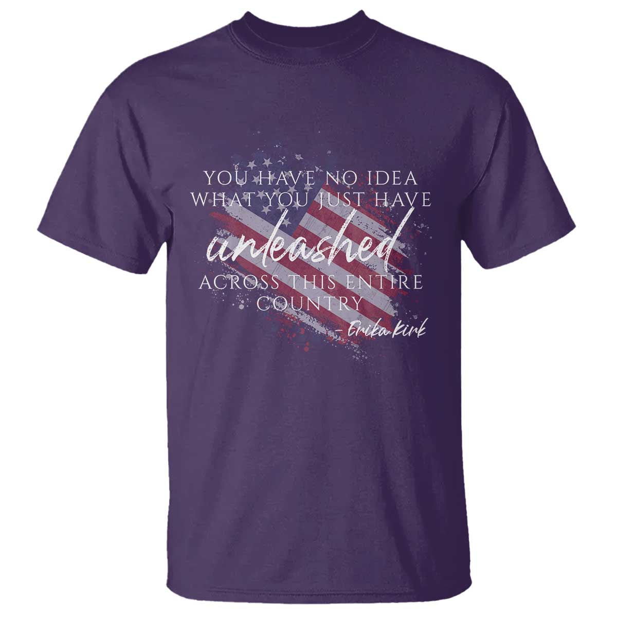 Charlie Kirk Memorial T Shirt Erika Kirk Quote Patriotism Faith Gods Merciful Love - Wonder Print Shop