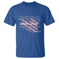 Charlie Kirk Memorial T Shirt Erika Kirk Quote Patriotism Faith Gods Merciful Love - Wonder Print Shop