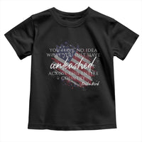 Charlie Kirk Memorial Toddler T Shirt Erika Kirk Quote Patriotism Faith Gods Merciful Love - Wonder Print Shop