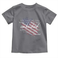 Charlie Kirk Memorial Toddler T Shirt Erika Kirk Quote Patriotism Faith Gods Merciful Love - Wonder Print Shop